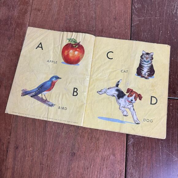 1959 Platt & Munk ABC Words to Say Cloth easy‎ to clean kids story book - Picture 7 of 10